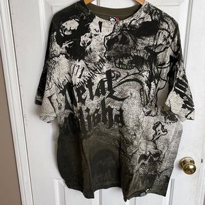 Green Metal Mulisha Graphic T Shirt 2XL